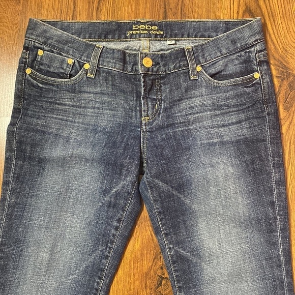 🌷 Bebe 🌷 Low Rise  Flare Boot Cut Jeans Vintage - Picture 4 of 9